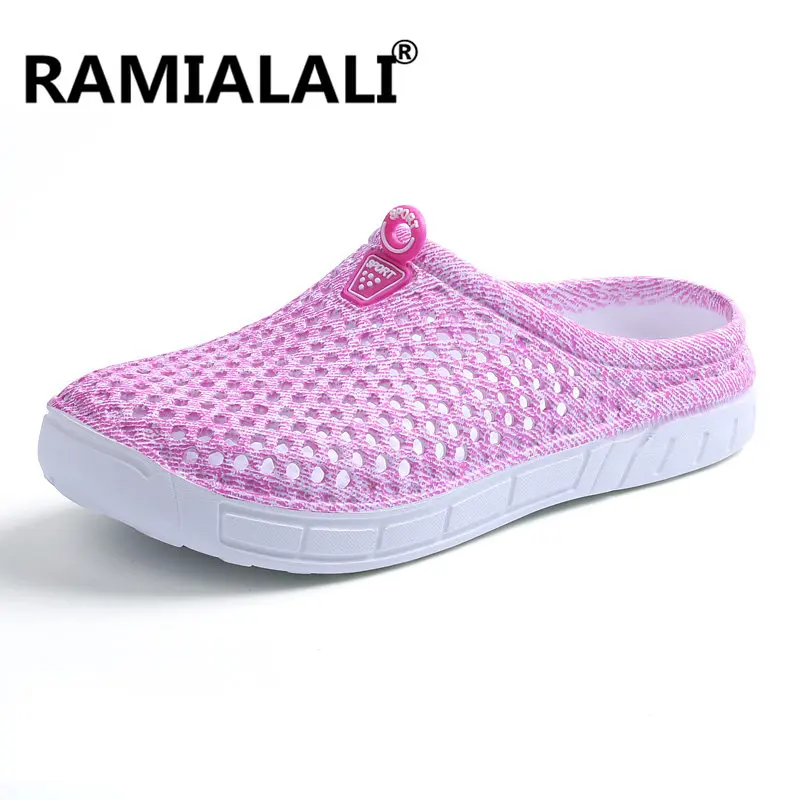 

High Quality Women Casual Fashion Breathable Summer Beach Holiday Hole Shoes Home Comfortable Slippers Ultra-Light Flats