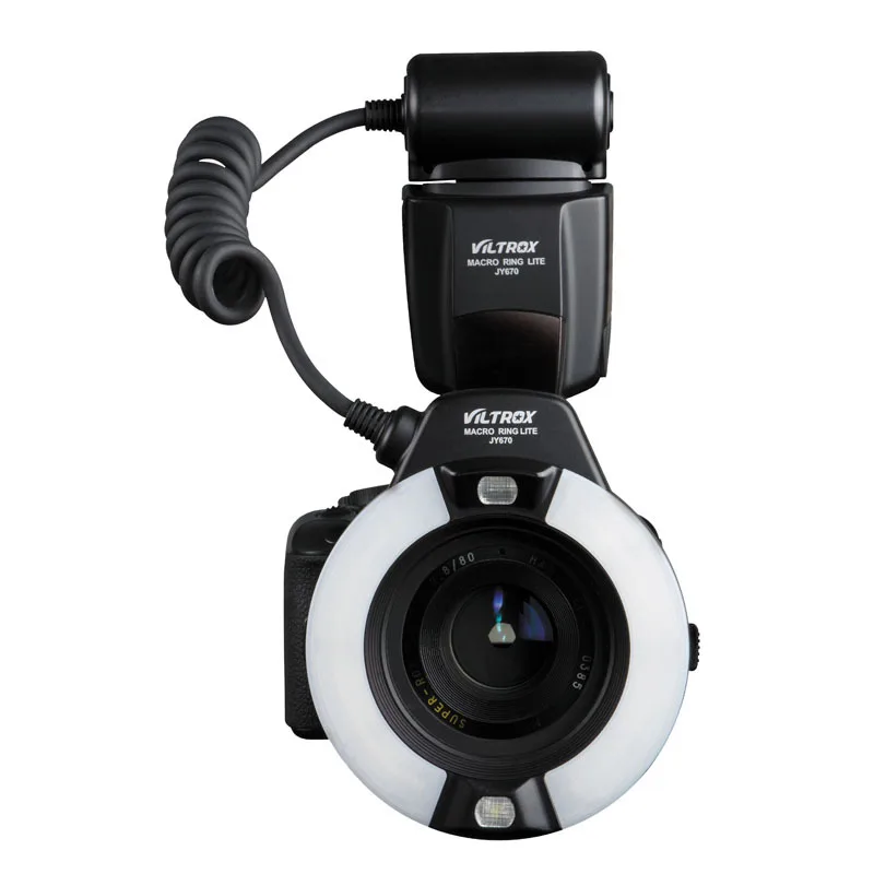 Viltrox JY-670 DSLR камера фото светодиодный макрокольцо Lite Вспышка Speedlite светильник для Canon Nikon Pentax Olympus DSLR