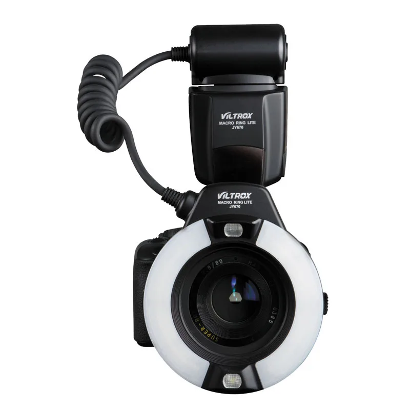 Viltrox JY 670 DSLR камера фото LED макро кольцо Lite Вспышка Speedlite светильник для Canon Nikon Pentax