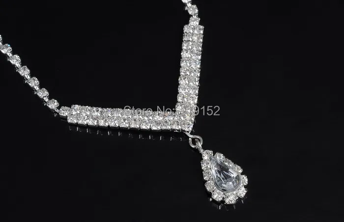 Комплект из колье и серёг для невесты 12 18 дюймов|earrings platinum|necklace earring setnecklace peacock |