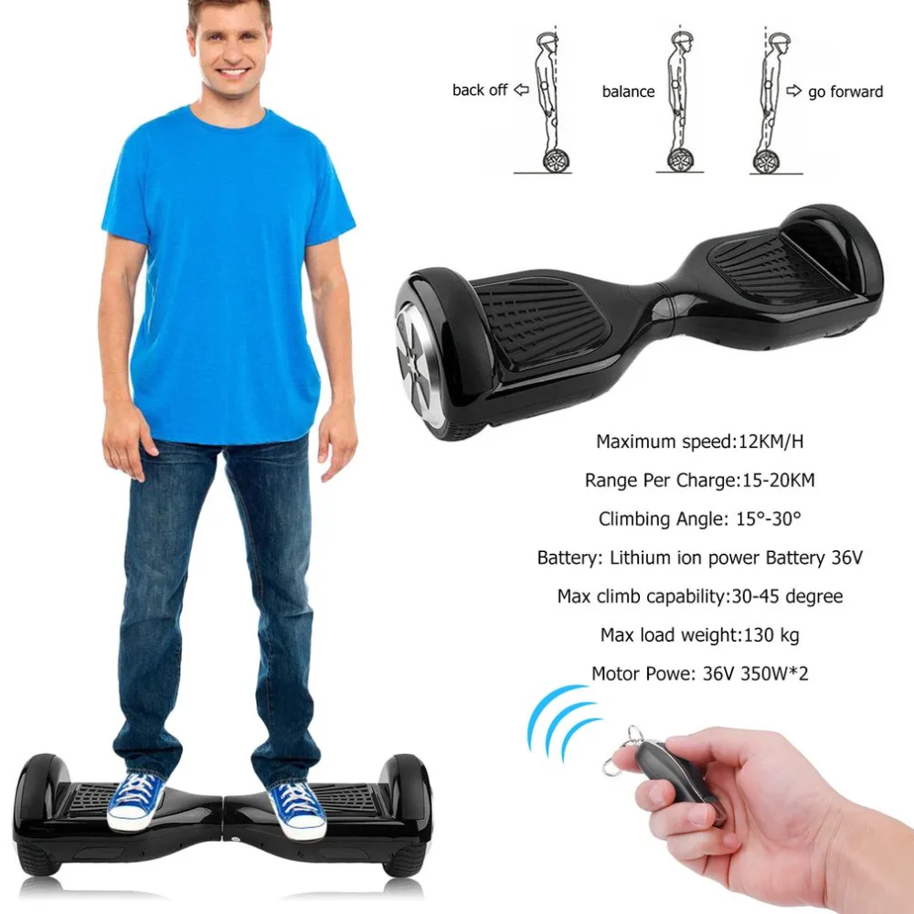 

2 Wheels Self Balancing Electric Scooter Hover Board Smart Balance Hoverboard With Bluetooth Speaker Lock carry bag NEW