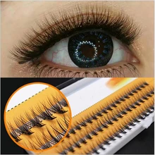 8/10/12/14 мм натуральные Мягкие Накладные ресницы для наращивания, роскошные ресницы объем ресницы Flase вентиляторы 20D ресницы