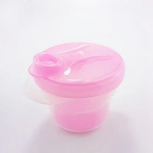 Розовое детское платье 3 Слои отсек формула Портативный дозатор сухого молока для хранения Контейнер для закусок для маленьких детей по уходу CZL8614-1