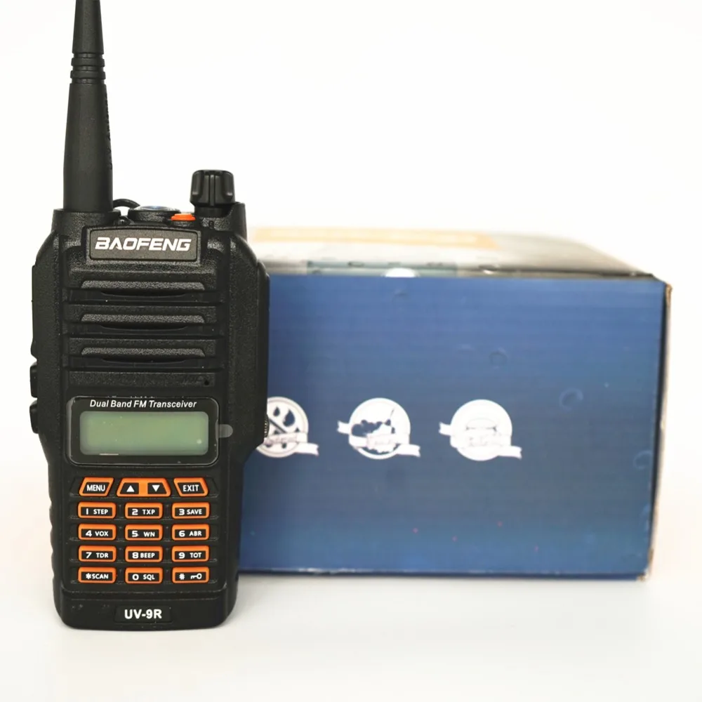 2 шт. Baofeng UV-9R рация 8 Вт 10 км водонепроницаемое Любительское радио двухдиапазонное двухстороннее радио УКВ UV9R радио обновление UV-82 UV-XR