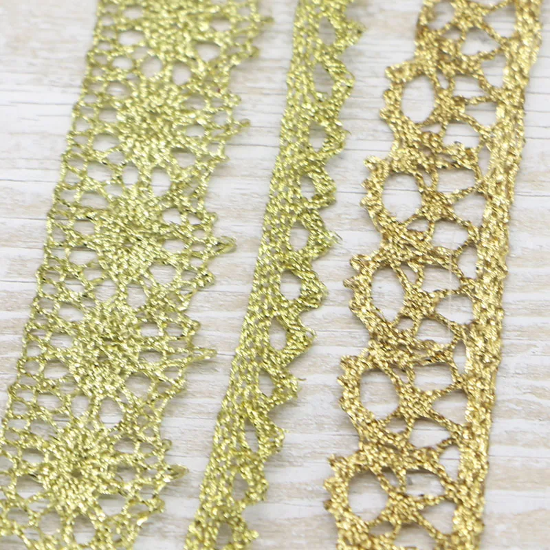 10 шт. кружевные аксессуары с вышивкой 1 2 5 см|embroidery lace|lace accessoriesgold thread embroidery |
