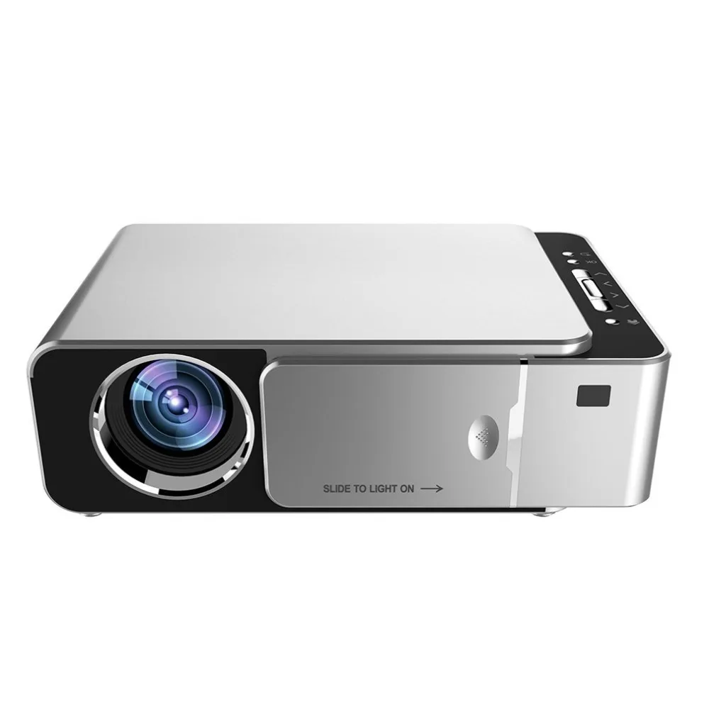 T6 HD LED Projector 1280x720p Optional Android 7.1.2 Portable HDMI USB 1080p Home Theater Projector Bluetooth WIFI EU Plug