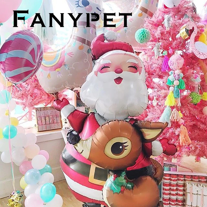 

1 pc Santa Clause Snowman reindeer New Year Christmas Balloons Party Decoration Merry Christmas Foil Balloon Xmas Decoration