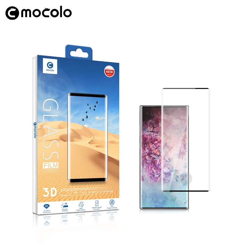 

Mocolo 3D Curved Full Screen 9H Tempered Glass For Samsung Galaxy Note 10 PRO Glass Film Full Cover Screen Protector for Note 10
