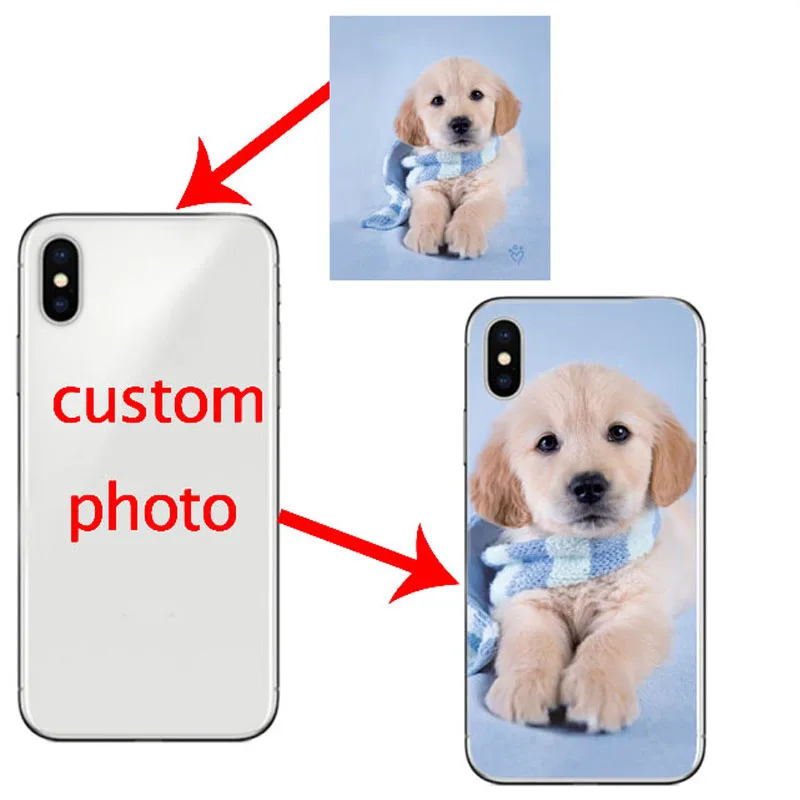 

Custom Design DIY Transparente Silicone Case Cover Customized Printing Cell Phone Case For iphone X 5s se 6 6s 7 8 plus XS MAX