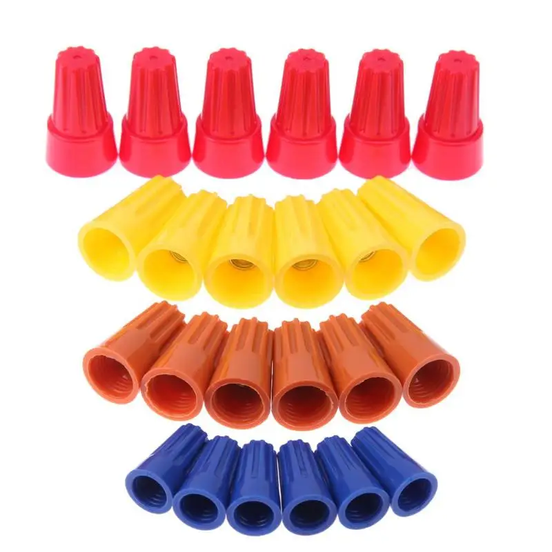 70 Pcs Electric Wire Twist Connectors Terminal Cap Rotating Nut