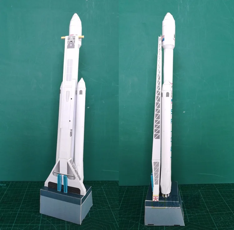 DIY 3D Spacex пространство пистолет Бумага модель корабля творчества разработки карты Конструкторы интересная игрушка для детей и взрослых космос ракета пм пистолет ракета игрушка модели из бумаги бумажные модели