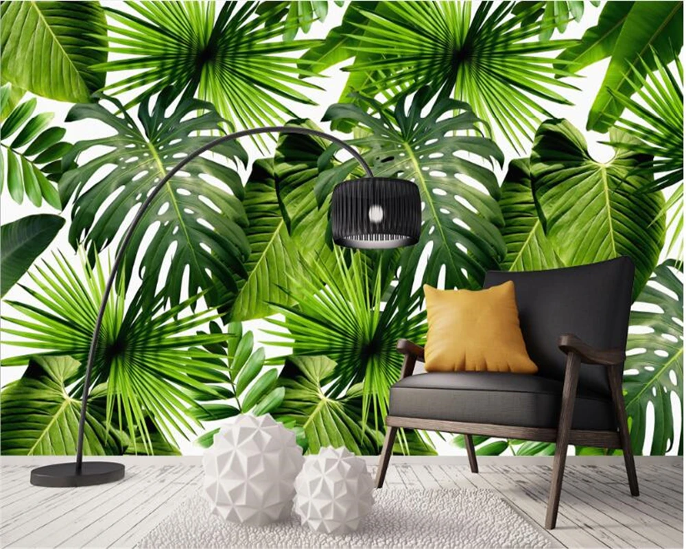 Moderno Semplice Wallpaper Hd Rainforest Pianta Foglia Di Banana Murale Sfondo Muro 3d Wallpaper Mural Papier Peint Beibehang 3d Mural Mural Wallpaperwallpapers Hd Aliexpress