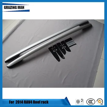 

High quality aluminium alloy for baggage roof rack luggage rail for RAV4 2014