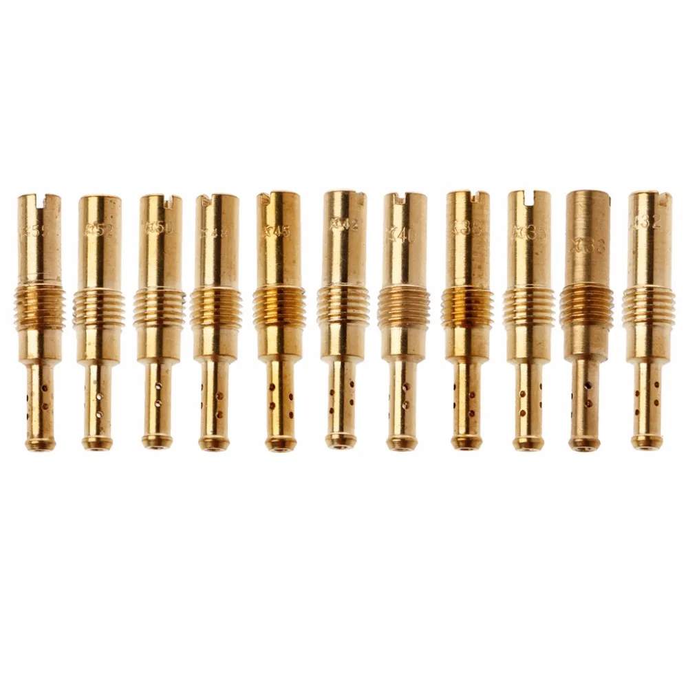 

QILEJVS 32/33/35/38/40/42/45/48/50/52/55 Slow Pilot Jet Vice Injector Nozzle For CB GY6 KOSO OKO PE CVK FCR Carburetor