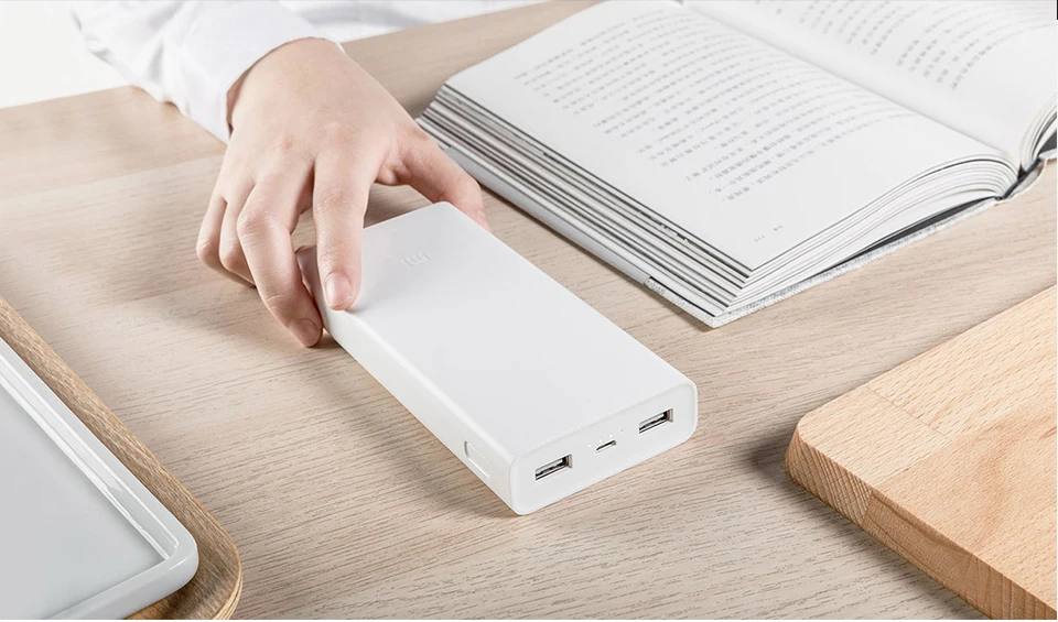 Xiao mi power Bank 20000 мАч 2C портативное зарядное устройство Поддержка QC3.0 Dual USB mi внешний аккумулятор 20000 для мобильных телефонов