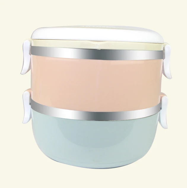  2/3/4 Layer Gradient Color Japanese Lunch Box For Food Bento Box Stainless Steel Container For Kids