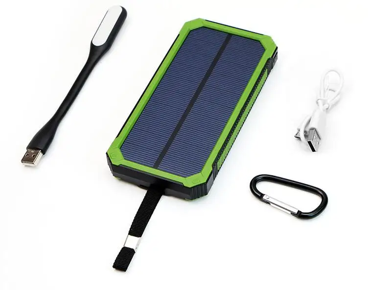 Allpowers Portable Solar Charger Solar Power Bank 15000mah With Led