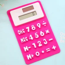gift stationery card portable calculator mini handheld ultra-thin Card calculator Solar Power Small Slim Pocket Calculator soft
