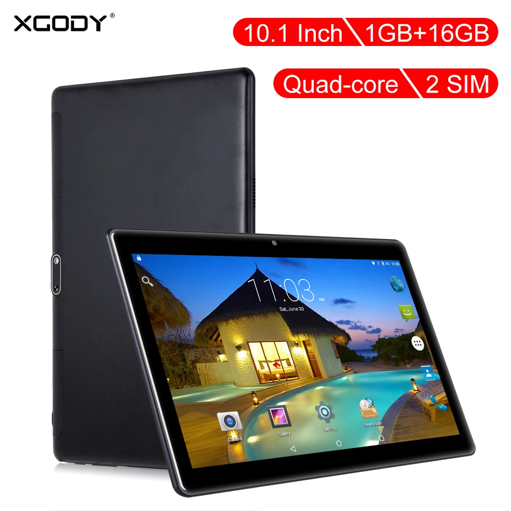 XGODY 10 1 дюймовый планшетный ПК 1280X800 HD ips экран четырехъядерный ГБ 16 Android планшет