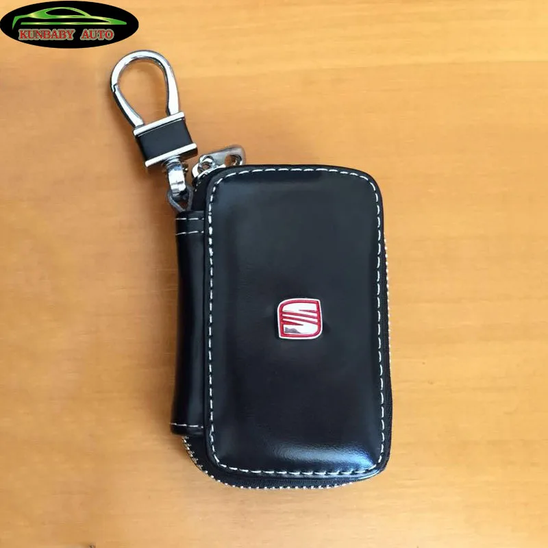 

KUNBABY New Arrive Genuine Leather Bag Car Key Case Cover Wallets Fashion Women Housekeeper Holders Carteira For Seat