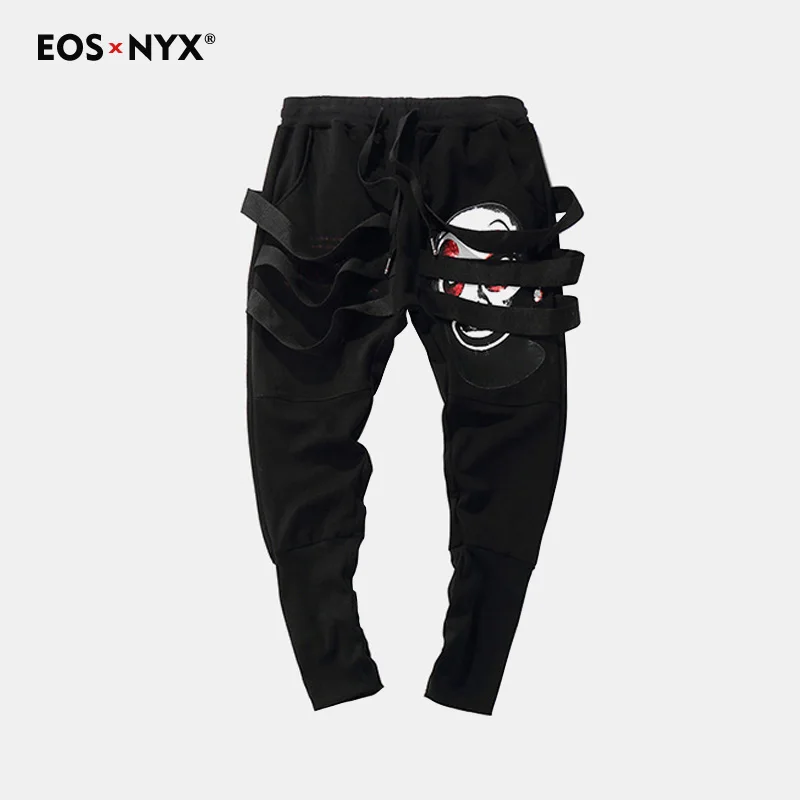 Eosnyx Men Clown Pattern Harem Streetwear Pants Hip Hop Skull Pants
