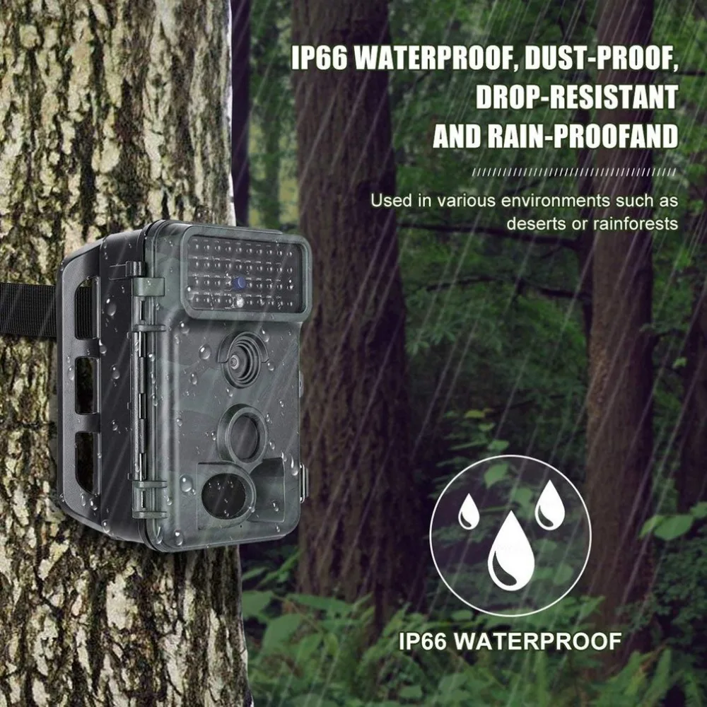 

Trail Camera 12MP 1080P HD Game & Hunting Camera Wide Angle Lens 940nm Updated IR LEDs Night Version Wildlife Camera