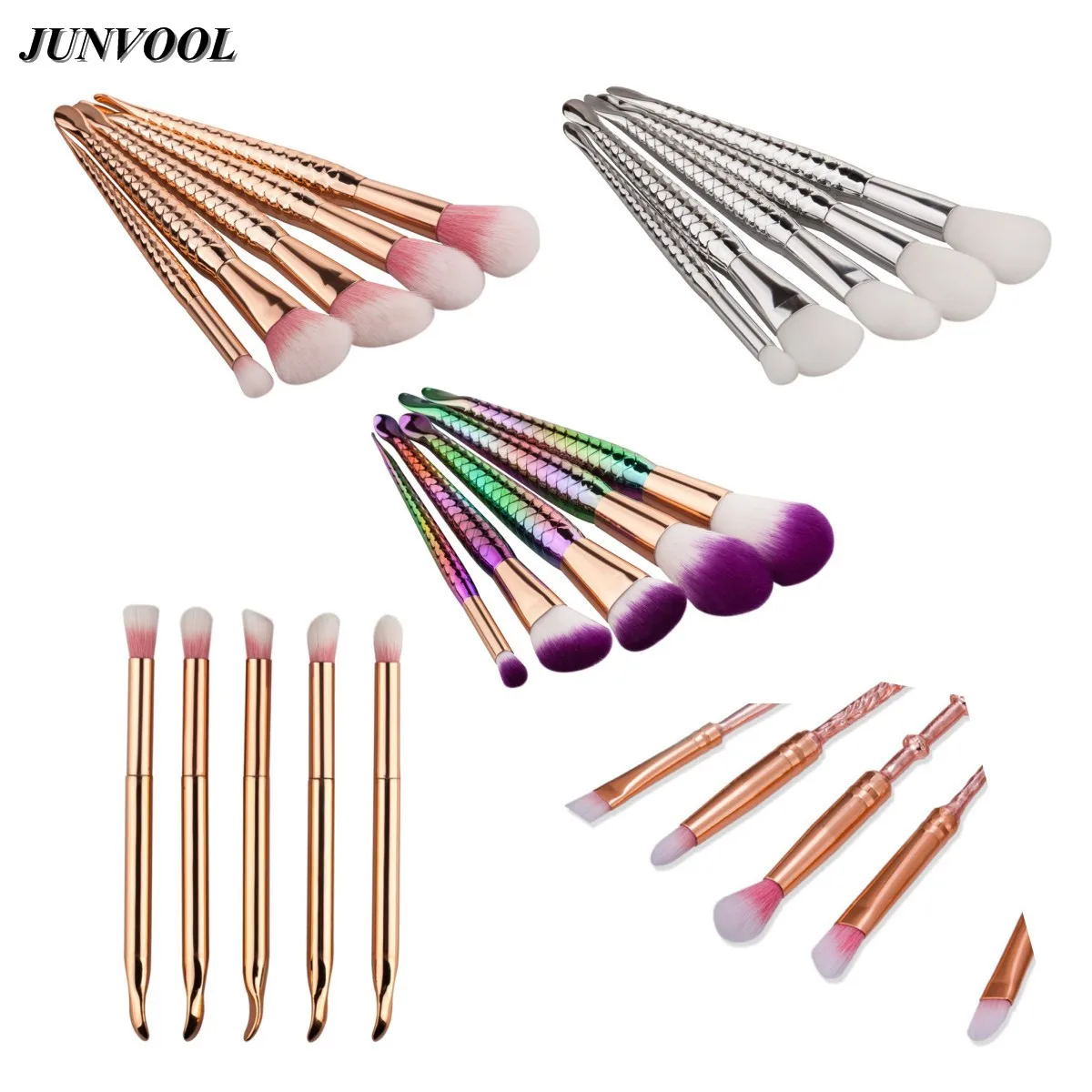 Rose Gold Magic Wand Makeup Brushes Set Magic Make Up Eyeshadow