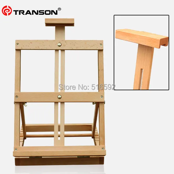 

Transon fine beech wooden table easel for artist painting, foldable mini wood easel, display easel painting easel
