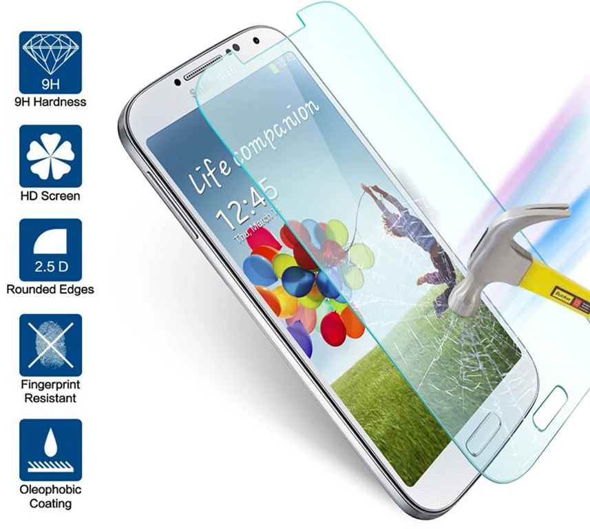 Пленка из закаленного стекла для Samsung S4 i9500 i9515 i9505 Взрывозащищенная защитная