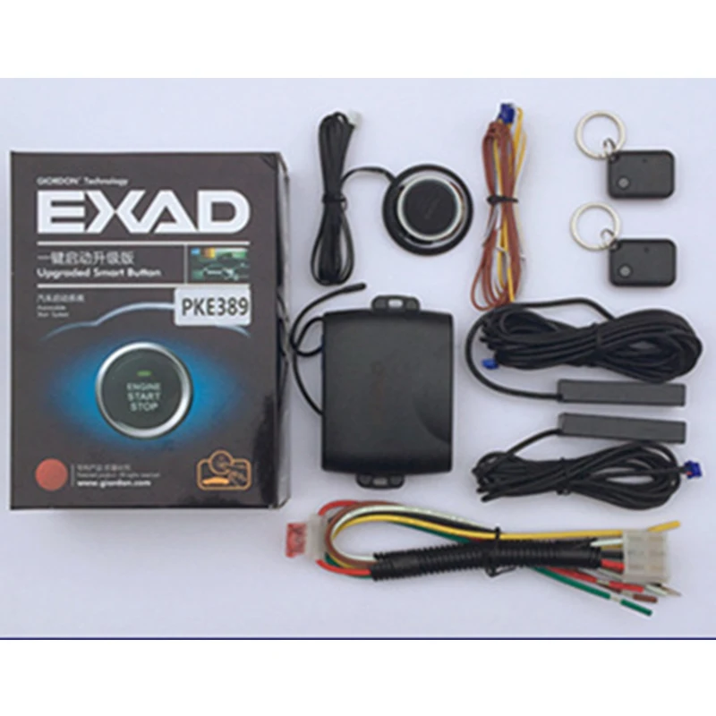 

PKE Car Alarm System Keyless Auto Entry Remote Function Auto Car Engine Remote Central Locking Push Start Stop Button For Mazda