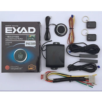 Pke車の警報自動エントリーリモート機能オート車のエンジン遠隔中央ロックプッシュスタートストップボタン用マツダ Leather Bag