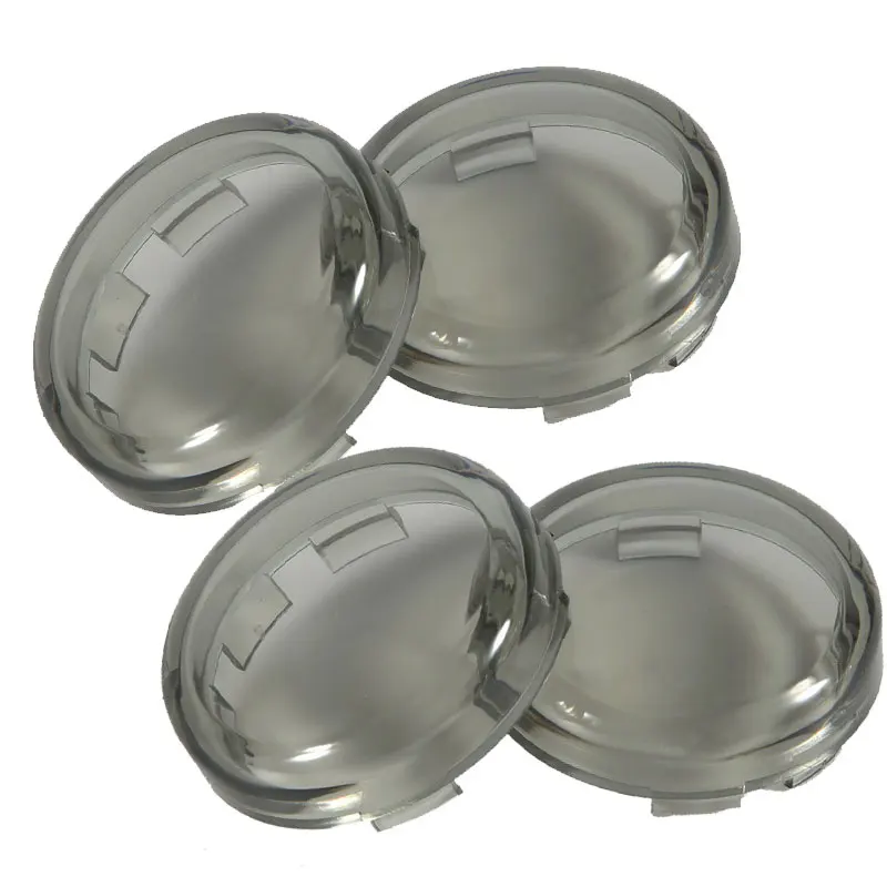 

4PCS Smoke Turn Signal Light Indicator Lens Cover For Sportster 1200 883 Touring Dyna Softail Electra Heritage Road King
