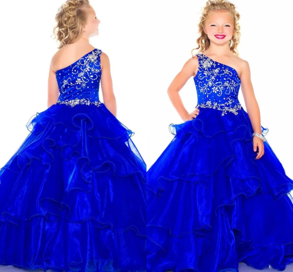New Style Navy Blue Flower Girl Dresses For Weddings Sexy Cheap Ball