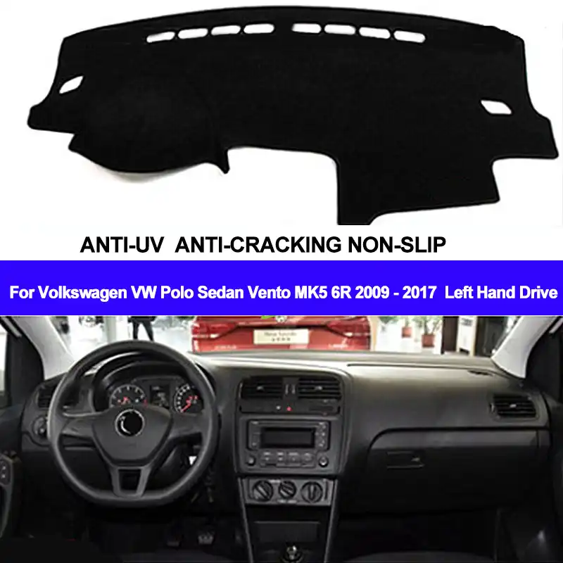 Накладка на приборную панель автомобиля TAIJS для Volkswagen VW Polo Sedan Vento MK5 6R 2009-2017 приборная панель коврик для приборной панели анти-УФ - изображение