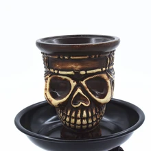 Керамическая чаша для кальяна держатель череп табак для кальяна голова кальяна Chicha Narguile Cachimba Sheesha