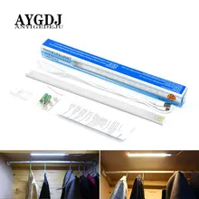 21 светодиодный s инновационный светодиодный светильник 5 в сенсорный датчик с регулируемой яркостью под шкафом кухонный свет ночные светильники жесткие барные огни