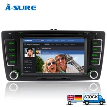 -Конечно 3 Г В Автомобиль 2 Din GPS sat nav Стерео Bluetooth CD Dvd-плеер Навигация Для SKODA OCTAVIA (ДОЦ)