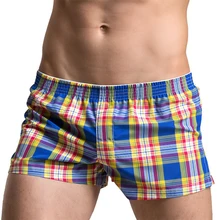 Мужские пляжные шорты, клетчатая одежда для плавания, пляжная одежда, купальный костюм, мужские купальные костюмы, купальные плавки, трусы, боксеры, пляжная одежда