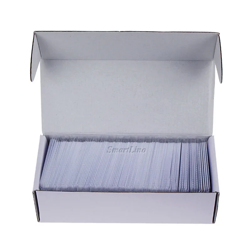 

500Pcs/Lot Proximity RFID Card 125KHZ TK4100 EM4100 Smart Card White Plastic PVC Card Read Only With Overlay Lamination