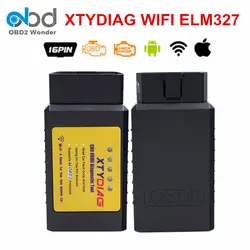 Недавно xtydiag ELM327 WI-FI OBDII Интерфейс ELM 327 Wi Fi V1.5 pic18f25k80 чип автомобиля диагностический сканер Поддержка все OBD2 протоколы