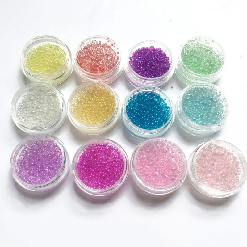 

12 Box Mixed Mini Bubble Ball Beads 1-3mm Tiny Beads Epoxy Mold Jewelry Filling