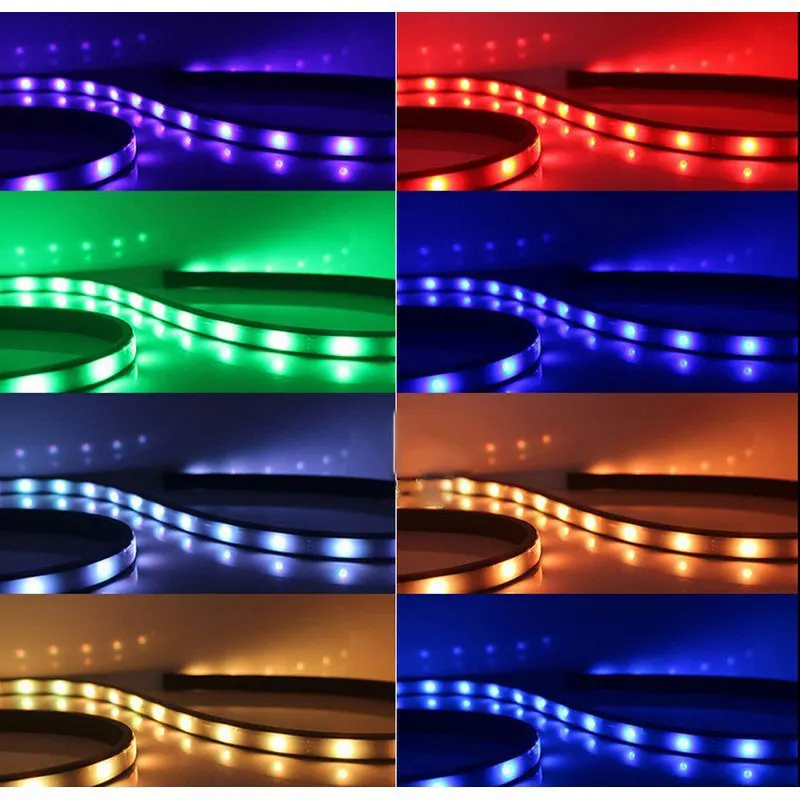Беспроводная Автомобильная Гибкая RGB подсветильник ка шасси с пультом