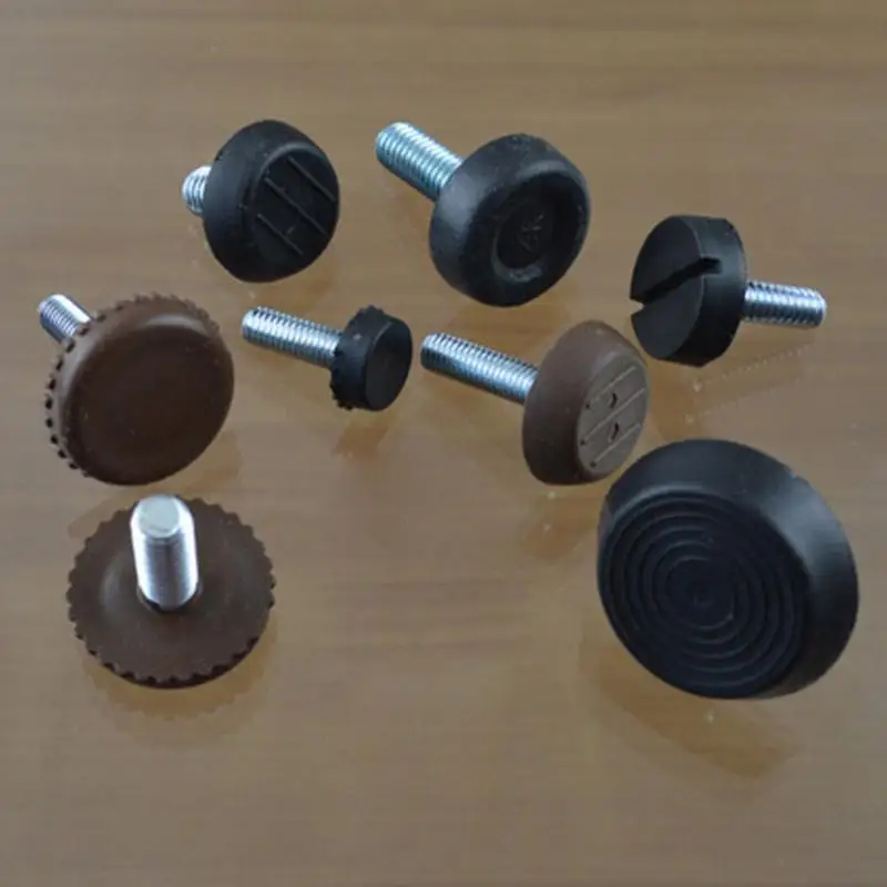 

20Pcs 25mm x M6 Leveling Foot Adjustable Screw Threaded Glide Feet for Home Chair Table