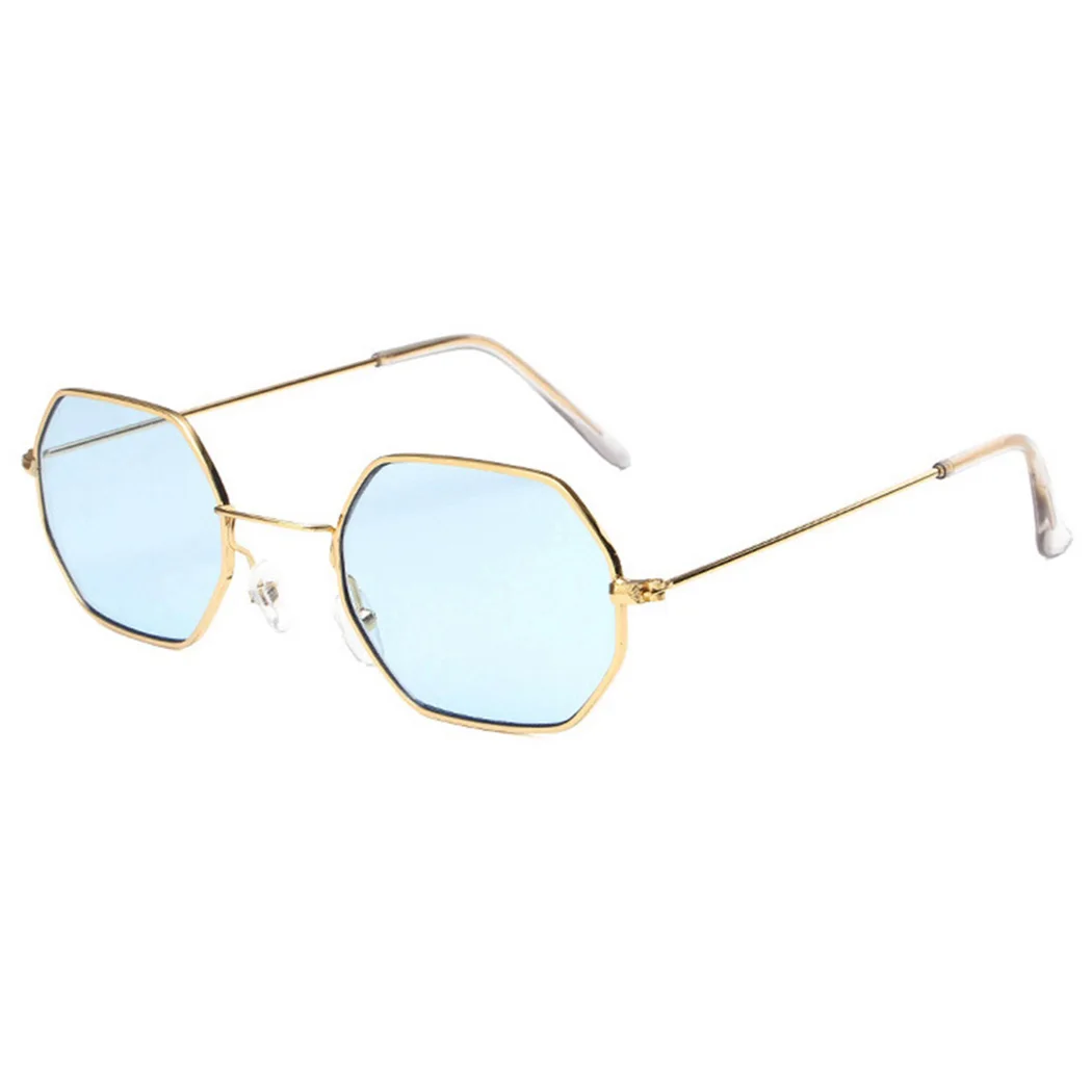 Fashion Brand Small Polygon Sunglasses Women Clear Lens Eyeglasses Retro High Quality Eyewear Vintage Jelly Optical Glasses