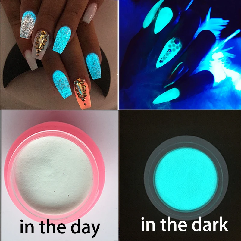 glow in the dark nail powder