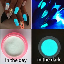 Tessie Shop New Nail Fashion glow-in-the-dark acrylic powders glow in the dark nail powder nail polish glow in dark