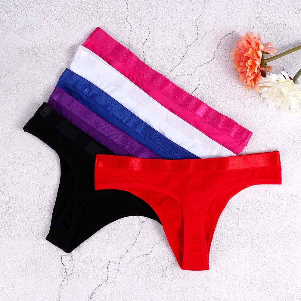

Ultrathin Breathable Briefs Sexy Ladies Panties One piece Seamless Cotton Comfortable T-back G-string Sports Panties Pure Color