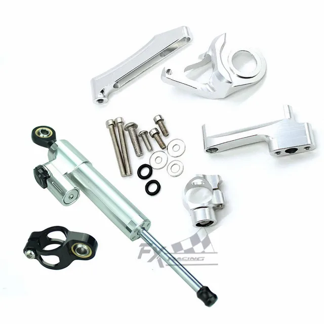 CNC Steering Damper & Mounting Kit for Suzuki GSX1300R Hayabusa 1998-2015 CNC Steering Damper & Mounting Kit for Suzuki GSX1300R Hayabusa 1998-2015