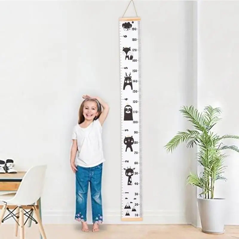 Height Scale Measure Growth Chart Wall Stickers for Kids Baby Photography props