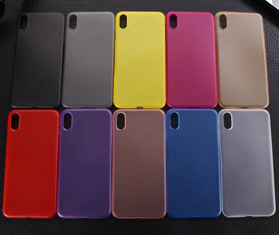 

Luxury Ultra-thin Frosted pc case for iphone Xs Xr 6 7 8plus Candy color case for iphone Xs Max coque Perfect fit Matte Pc cover